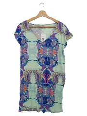 Vorschaubild 1 von Sommerkleid Damen Gr. 36, 38 Paisley Muster Mehrfarbig Viskose