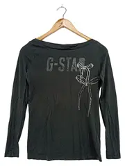 Vorschaubild 1 von Damen Langarmshirt Schwarz XS/34 Streetwear Casual