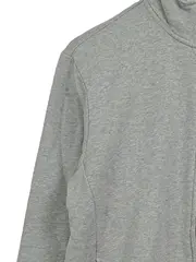 Vorschaubild 4 von Herren Sweatjacke Gr. M Grau Stehkragen Baumwolle