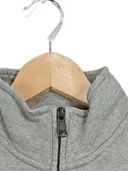 Vorschaubild 3 von Herren Sweatjacke Gr. M Grau Stehkragen Baumwolle