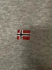 Vorschaubild 6 von Herren Sweatjacke Gr. M Grau Stehkragen Baumwolle