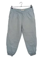 Vorschaubild 1 von Damen Leinenhose Stoffhose Gr. 40 Grau Casual Jogger