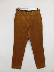 Vorschaubild 2 von Cordhose Herren Braun Strukturmuster Baumwolle Gr. W32 M 48