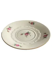Vorschaubild 1 von Unterteller Untertasse Ivory Beige Klassisch Rosen Blumen Porzellan