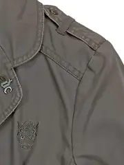 Vorschaubild 6 von EDC Damen Leichte Jacke Gr. L Oliv Casual Baumwolle Übergangsjacke