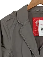 Vorschaubild 5 von EDC Damen Leichte Jacke Gr. L Oliv Casual Baumwolle Übergangsjacke