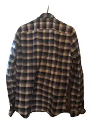 Vorschaubild 3 von Man Herren Freizeithemd Kariert Blau Gr. S Slim Fit Langarm Baumwolle
