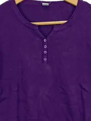 Vorschaubild 2 von Damen Pullover Gr. 36/S Lila Casual Viskose Langarm