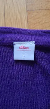 Vorschaubild 4 von Damen Pullover Gr. 36/S Lila Casual Viskose Langarm