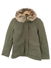 Vorschaubild 1 von TAIFUN Damen Felljacke Gr. 38/M Grün Vintage Elegant Klassisch Casual