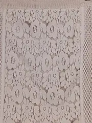 Vorschaubild 4 von Damen Wickelrock Gr. 40 L Beige Spitze Blumenmuster Feminin Elegant