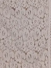 Vorschaubild 3 von Damen Wickelrock Gr. 40 L Beige Spitze Blumenmuster Feminin Elegant