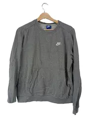 Vorschaubild 1 von Damen Sweatshirt Gr. 38/M Grau Sportlich Logo-Print