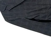 Vorschaubild 4 von Damen Blazer Gr. 38 M Grau Kariert Business Baumwolle