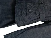 Vorschaubild 5 von Damen Blazer Gr. 38 M Grau Kariert Business Baumwolle