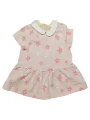 Vorschaubild 1 von Baby Body Gr. 56 Rosa Blumenmuster Rüschen Baumwolle Mädchen
