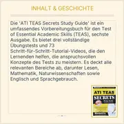 Vorschaubild 3 von ATI TEAS Secrets Study Guide 6. Ausg. Vorbereitung Buch Taschenbuch Englisch