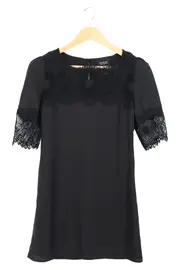 Vorschaubild 1 von Freizeitkleid Damen 38/M Schwarz Elegant Vintage Spitze