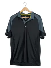 Vorschaubild 1 von Herren Poloshirt Climacool Funktionsshirt Schwarz Grau Gr. L