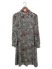 Vorschaubild 1 von Damen Blusenkleid Gr. 38 Mehrfarbig Casual Langarm Kleid