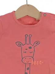 Vorschaubild 3 von Baby T-Shirt Mädchen Giraffe Gr. 74 Rosa Lachsfarben UV30