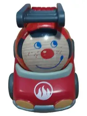 Vorschaubild 1 von Nachzieh-Feuerwehrauto Holz Spielzeugauto Baby Kleinkind Rot