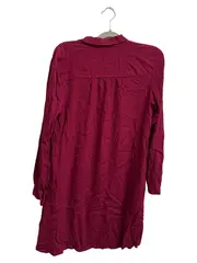 Vorschaubild 2 von Damen Blusenkleid Gr. 36 S Rot Viskose Hemdblusenkleid Casual