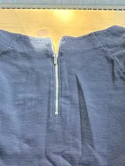 Vorschaubild 3 von Damen Pullover Blau Gr. 34/XS Strukturmuster