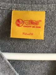 Vorschaubild 8 von Kinder Wickelpullover Gr. 152 Grau Langarm Casual