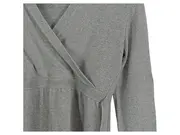 Vorschaubild 3 von Kinder Wickelpullover Gr. 152 Grau Langarm Casual