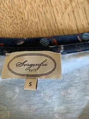 Vorschaubild 8 von Damen Freizeitkleid Langarm Blumenmuster Gr. 36/S Blau