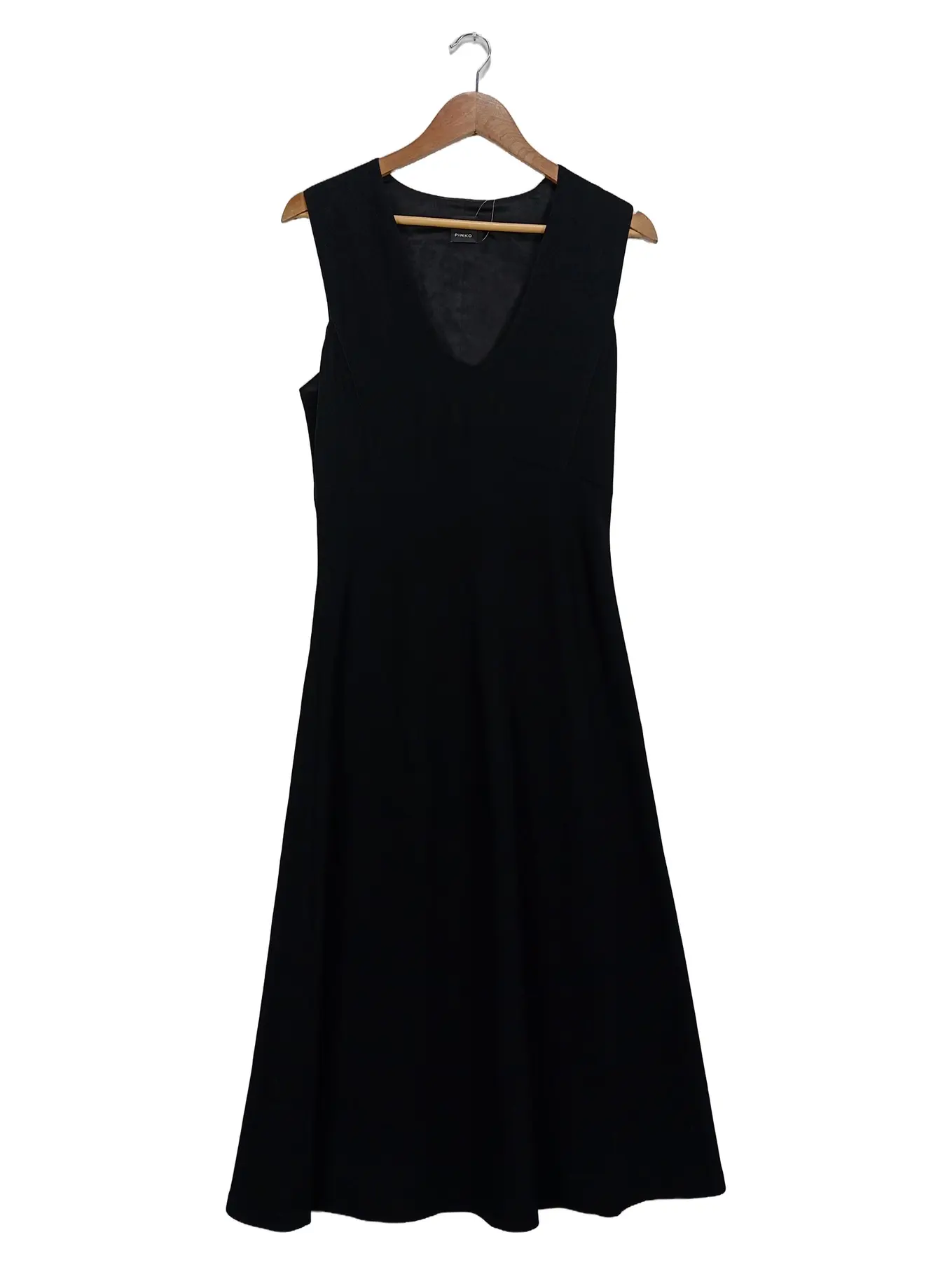 PINKO Damen Festliches Kleid Gr. 36/S Schwarz Elegant Midikleid