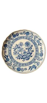 Vorschaubild 1 von Zwiebelmuster Essteller Porzellan Klassisch Blumenmuster Weiß