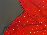 Vorschaubild 4 von Kinder T-Shirt Rot Gr. 152 Punkte Kirschen Applikation Baumwolle