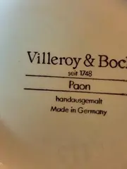Vorschaubild 4 von Paon Vase Pfau Porzellan bauchig floral 34cm