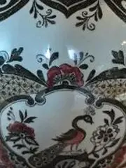 Vorschaubild 2 von Paon Vase Pfau Porzellan bauchig floral 34cm