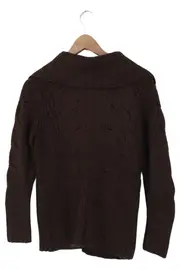 Vorschaubild 2 von Damen Strickjacke Zopfstrick Braun Gr. 38/M Casual Klassisch