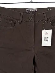 Vorschaubild 3 von Damen Jeans Regular Fit Gr. 38 Braun Casual Stretch Hose