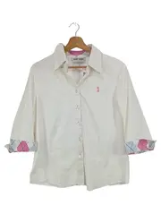 Vorschaubild 1 von Hemdbluse Damen 38/M Weiß Argyle Preppy Baumwolle