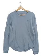 Vorschaubild 1 von Herren Langarmshirt Blau Gr. XS Casual Baumwolle Logo