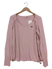 Vorschaubild 1 von Damen Langarmshirt Gr. 40/L Rosa Casual Meliert Baumwolle