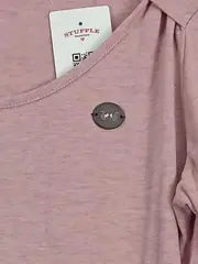 Vorschaubild 3 von Damen Langarmshirt Gr. 40/L Rosa Casual Meliert Baumwolle