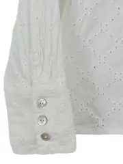 Vorschaubild 3 von AG Damen Bluse Langarm Weiß Lochmuster Gr. 44 XXL