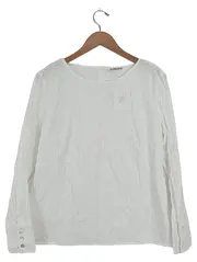 Vorschaubild 1 von AG Damen Bluse Langarm Weiß Lochmuster Gr. 44 XXL