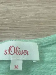 Vorschaubild 5 von Damen T-Shirt Gr. 38 Grün Rüschen Kurzarm