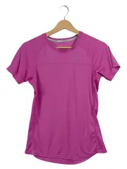 Vorschaubild 1 von Damen Sport Shirt Pink Gr. S Kurzarm Logo-Print