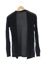 Vorschaubild 2 von Damen Strickjacke Cardigan Gr. XS/32 Blau Lochmuster