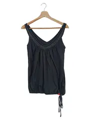 Vorschaubild 1 von EDC Damen Tank Top Shirt Gr. 38/M Schwarz Casual Baumwolle