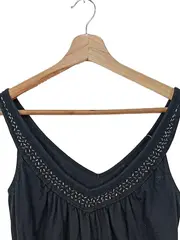 Vorschaubild 2 von EDC Damen Tank Top Shirt Gr. 38/M Schwarz Casual Baumwolle