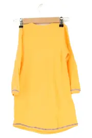 Vorschaubild 2 von Kinder Mädchen Freizeitkleid Gr. 92 Gelb Langarm Grafischer Print
